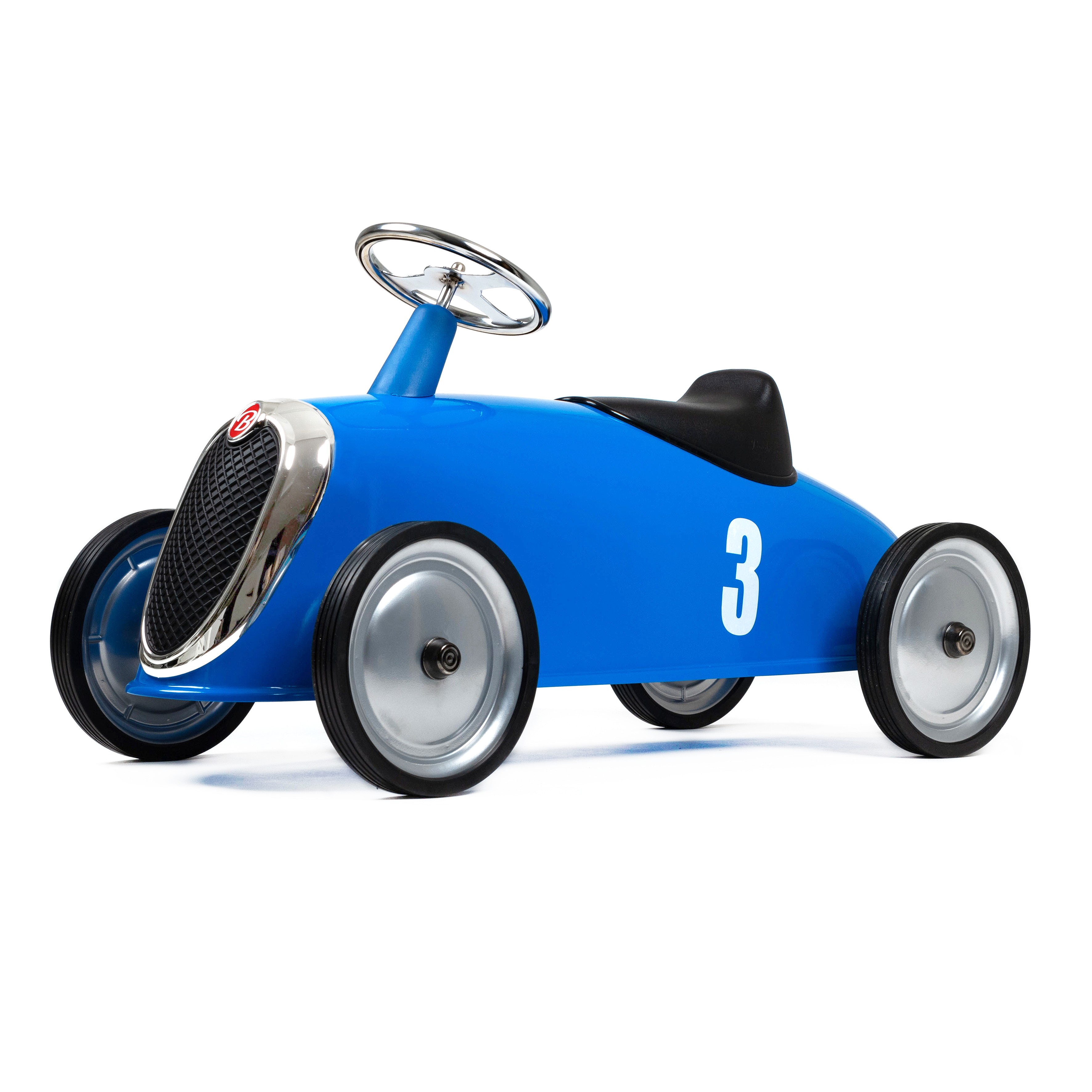 blue push car