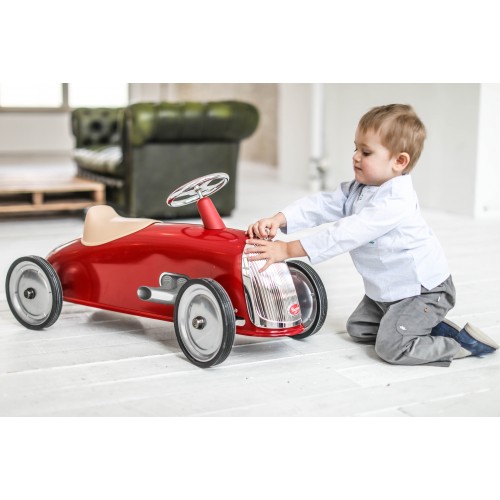 red push car with handle