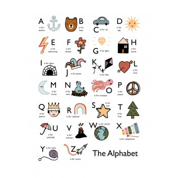 Alphabet Poster A3