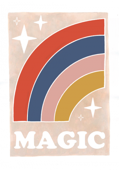 Magic Rainbow Poster A3